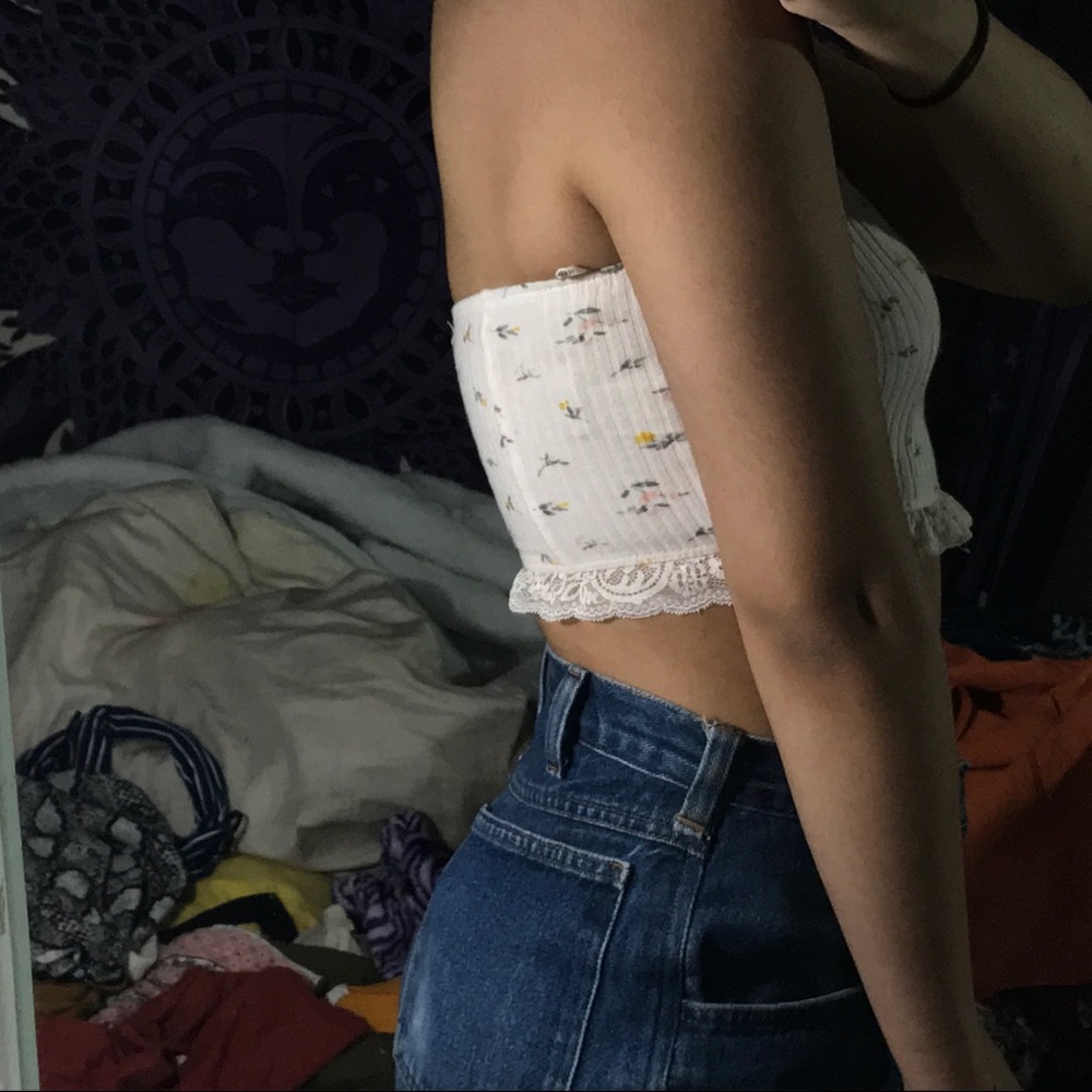 Floral bandeau top!